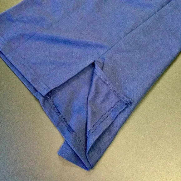 La Mode Womens Navy Blue Sleeveless Draw String Cotton Blend Dress Small NWT - Picture 3 of 13